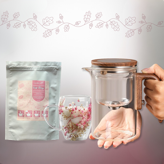 π Pink Magic Bundle - Tea + Cup + Teapot