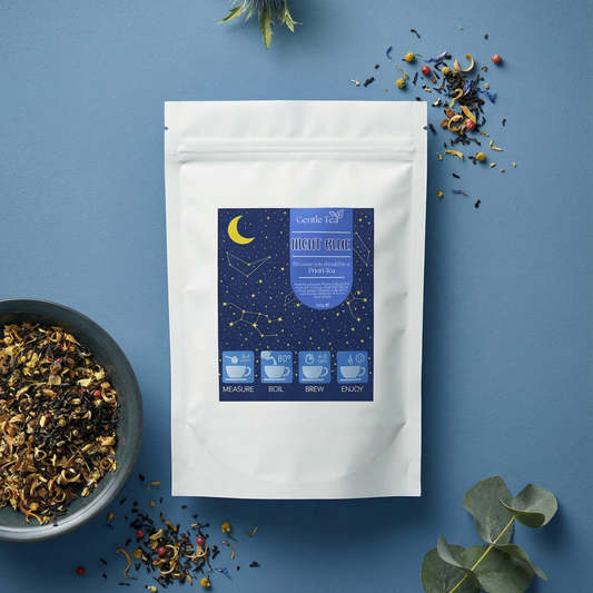 🌌 Loose Leaf Tea - Night Blue | Decaffeinated Grounding Ritual